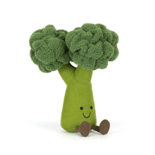 Load image into Gallery viewer, Jellycat Amuseables Broccoli with smiley face and feet