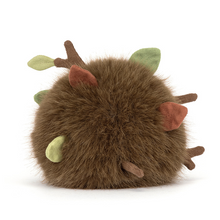 Load image into Gallery viewer, back view of Jellycat Amuseables Mulshi Woodland Floor showing leaves and branches