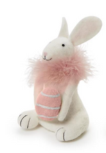 Load image into Gallery viewer, Easter Bunny with Egg and Feather Boa