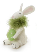 Load image into Gallery viewer, Easter Bunny with Egg and Feather Boa