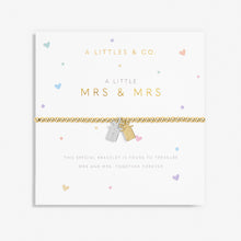 Load image into Gallery viewer, A Little 'Mrs & Mrs' Bracelet in Silver and Gold-Tone Plated