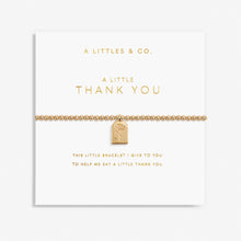 Load image into Gallery viewer, A Little 'Thank You' Bracelet in Gold-Tone Plating