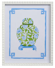 Load image into Gallery viewer, Floral Ginger Jar Framed Wall Art 16"