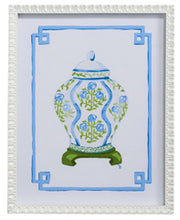 Load image into Gallery viewer, Floral Ginger Jar Framed Wall Art 16"