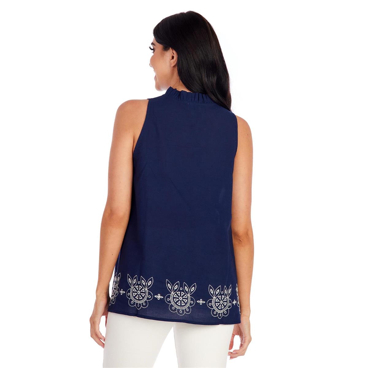 Luca Top - Navy – AGAPANTHUS