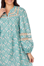 Load image into Gallery viewer, Sage Block Print Barlowe Dress - FINAL SALE