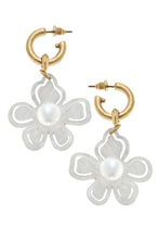 Load image into Gallery viewer, Julia Resin Flower Drop Earrings