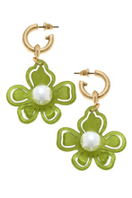 Load image into Gallery viewer, Julia Resin Flower Drop Earrings