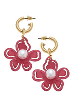 Load image into Gallery viewer, Julia Resin Flower Drop Earrings