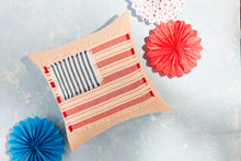 Load image into Gallery viewer, American Flag Applique Pillow