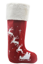 Load image into Gallery viewer, Away We Go w/ Warm Twinkle LED Lights Standing Stocking - 30"