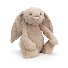 Load image into Gallery viewer, Jellycat Bashful Beige Plush Bunny with a pink nose