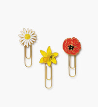 Load image into Gallery viewer, Rifle Paper Enamel Paper Clip Set - Garden Study