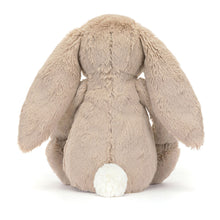 Load image into Gallery viewer, Jellycat Blossom Beige Bunny 'Petal' with floral print on ears and feet back view
