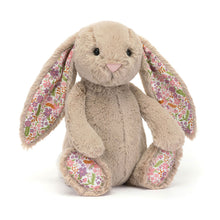 Load image into Gallery viewer, Jellycat Blossom Beige Bunny 'Petal' with floral print on ears and feet