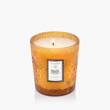 Load image into Gallery viewer, Voluspa Baltic Amber Classic Candle 9oz with yellow-amber glass