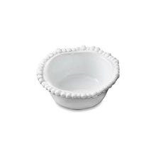 Load image into Gallery viewer, small white bowl with beaded rim sitting on a white background