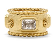 Load image into Gallery viewer, Capucine de Wulf Berry Hammered Band - Gold/CZ