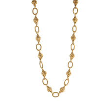 Load image into Gallery viewer, Gold berry and link necklace