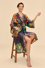 Load image into Gallery viewer, Powder Botany Bliss in Charcoal Kimono Gown