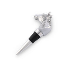 Load image into Gallery viewer, Arthur Court Equestrian Bottle Stopper - Horse Head with Halter