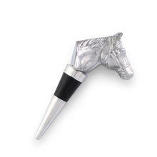 Load image into Gallery viewer, Arthur Court Equestrian Bottle Stopper - Horse Head with Halter