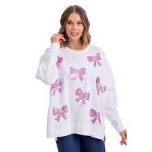Load image into Gallery viewer, Bow Sparkle Sweatshirt