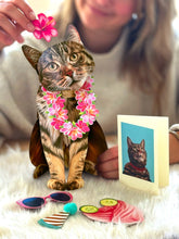 Load image into Gallery viewer, FreshCut Paper Brown Tabby Pop-Up Greeting Card