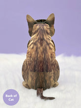 Load image into Gallery viewer, FreshCut Paper Brown Tabby Pop-Up Greeting Card