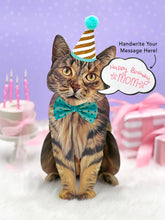 Load image into Gallery viewer, FreshCut Paper Brown Tabby Pop-Up Greeting Card