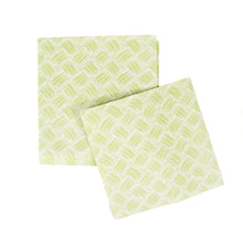 Load image into Gallery viewer, Caspari Basketry Moss Green Paper Linen Napkins