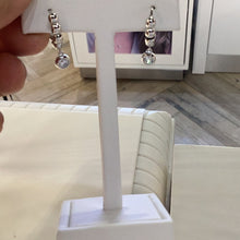 Load image into Gallery viewer, Crislu B.B.Y. Hoop Drop Earrings Finished in Pure Platinum