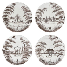 Load image into Gallery viewer, Juliska Country Estate Party Plates Set/4 Spring Gardening Scenes