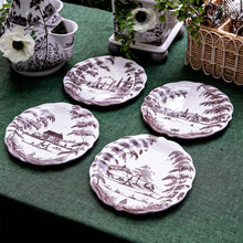 Load image into Gallery viewer, Juliska Country Estate Party Plates Set/4 Spring Gardening Scenes