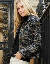 Load image into Gallery viewer, Spartina 449 Cameron Tweed Jacket Black Multi - FINAL SALE