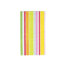 Load image into Gallery viewer, Caspari Cabana Stripe Bright Guest Towel Napkins - 15 Per Package