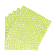 Load image into Gallery viewer, stack of light green napkins with white dots