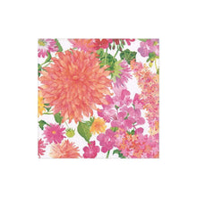 Load image into Gallery viewer, napkin with a pink orange and green floral print