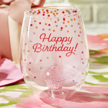 Load image into Gallery viewer, Celebration Cake Stemless Wine Glass