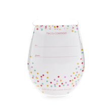 Load image into Gallery viewer, Celebration Cake Stemless Wine Glass