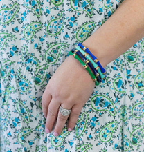 Load image into Gallery viewer, Celeste Enamel Bamboo Bangles