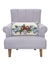 Load image into Gallery viewer, Chinoiserie Ornaments Hook Pillow on a chair