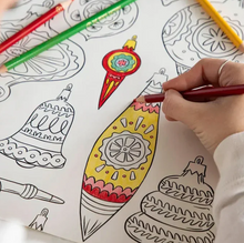 Load image into Gallery viewer, Hester & Cook Christmas Coloring Placemat