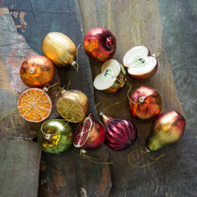 Load image into Gallery viewer, Park Hill Collection Christmas Fruit Ornaments, Single