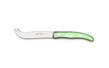 Load image into Gallery viewer, Claude Dozorme Berlingot Cheese Knife - Light Olive Green Handle