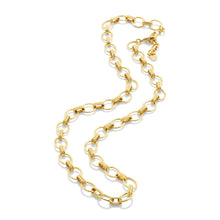 Load image into Gallery viewer, Capucine de Wulf Cleopatra Small Link Necklace in Hammered Gold - 16"+2"