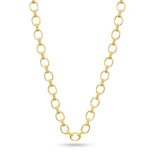 Load image into Gallery viewer, Capucine de Wulf Cleopatra Small Link Necklace in Hammered Gold - 16"+2"