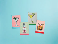 Load image into Gallery viewer, Color Trim Cocktail Towel