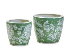 Load image into Gallery viewer, Countryside Hand-Painted Cachepot / Planter