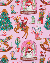Load image into Gallery viewer, close up of Cowboy Holiday Pink Boots print